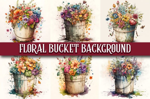 Flower Bucket Watercolor Background: A Designer Review