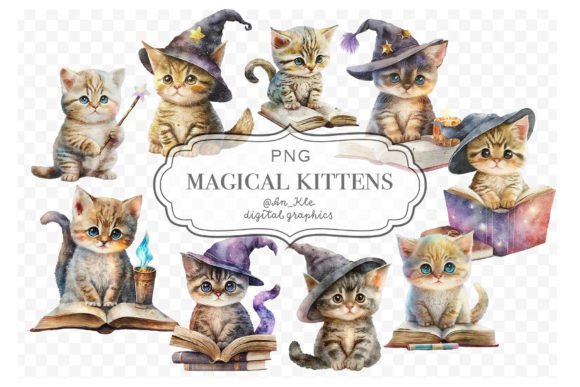 Kitten Witch Magical Watercolour Illustrations Review