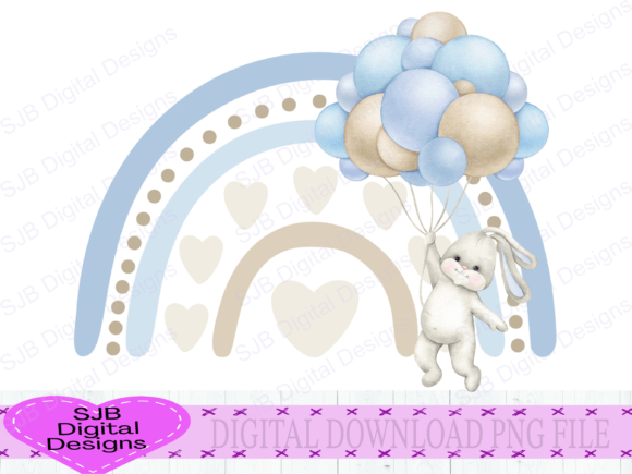 New Bay Boy Bunny Rainbow Watercolor Review