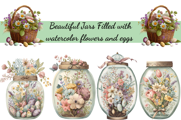 Vintage Easter Jar Illustrations: A Crafter's Review
