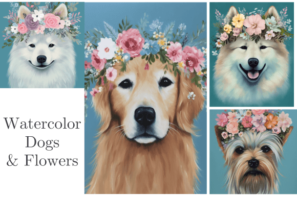 Watercolor Dog Siberian Golden Retriever Review